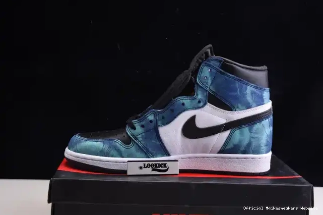 Official Maikesneakers Tie-Dye 1 Air OG CD0461-100 High Jordan 0615